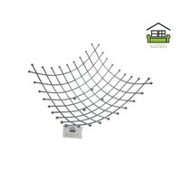 Iron Fruit Basket Decorative Fruit Bowl Chrome Finish 32*32*13 cm