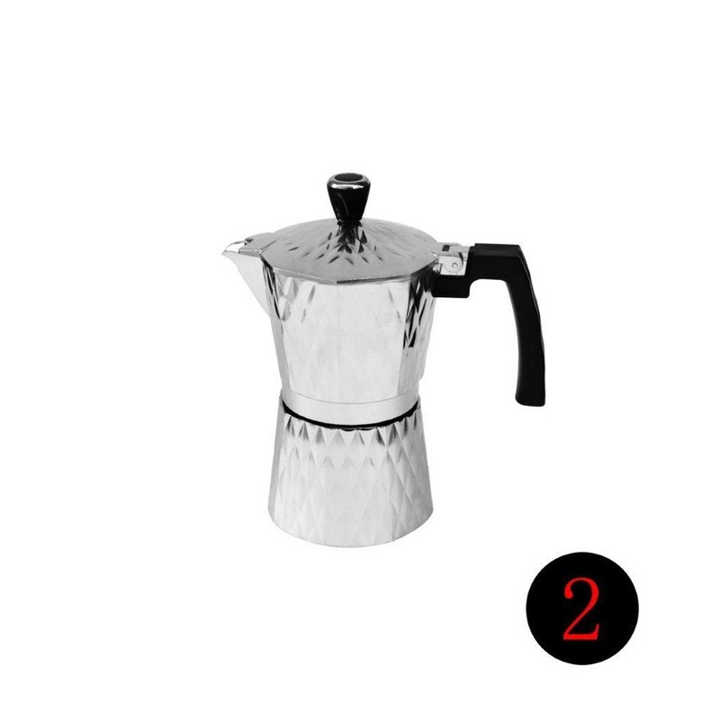 Buy Italian Style Stove Top Espresso Coffee Maker 2 Cup Silver MyDeal