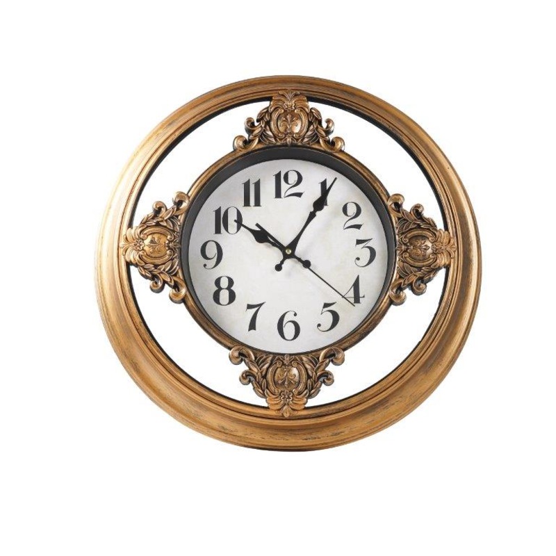 Buy Luxury Vintage Retro Round Copper Frame Wall Clock 50.8*50.8*5.7 cm