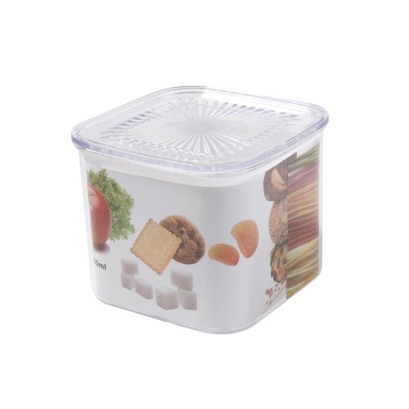 Buy Multipurpose Plastic Airtight Food Container Fruits and Nuts Storage Box 13*13*11 cm 1 Litre