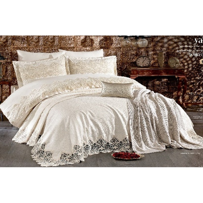 Buy Yakut Ecru Gold Comforter Bedding Set Wedding Duvet Cover Bed Sheet