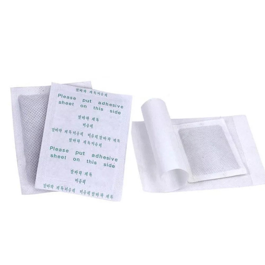 10 Sticky Adhesives 100x Detox Foot Pads Patch Natural plant Toxin Removal