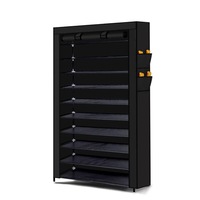 10 Tier Shoe Rack Cabinet Portable Storage Cover Shelf Organiser 50 Pairs