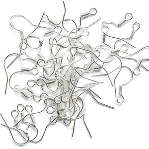 100PCS Genuine 925 Sterling Silver Hooks Hypoallergenic Ear Wires DIY Earrings Jewelry