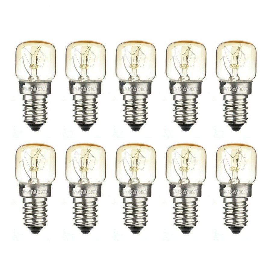 10Pcs Himalayan Salt Lamp Globe Bulb Light Bulbs Heat Resisting 7W/15W E14