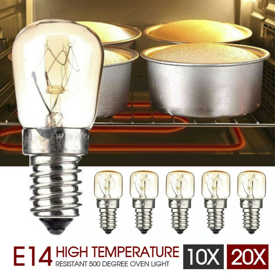 10Pcs Himalayan Salt Lamp Globe Bulb Light Bulbs Heat Resisting 7W/15W E14