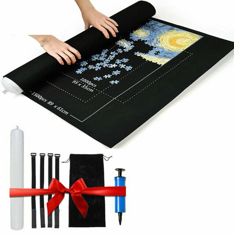 Buy 1500 Jigsaw Puzzle Roll Mat Puzzle Storage Pad Toys Black MyDeal