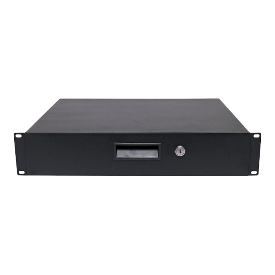 2U 350mm Deep 19" Lockable Rack Drawer