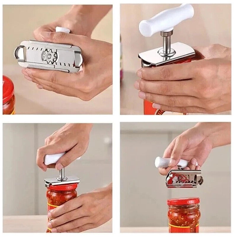 Jar Opener for Weak Hands - Powerful Lid and Stainless Steel Jar Quick  Opening for Cooking & Everyday Use, Adjustable Jar Opener for Seniors  Arthritis