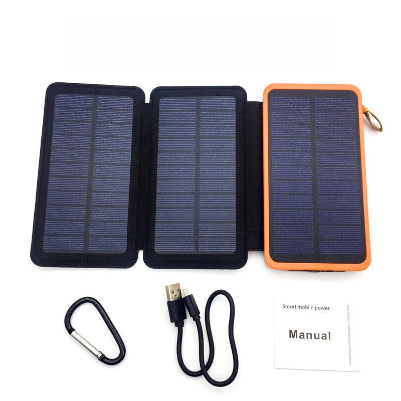 300000mAh Solar Panel External Battery Charger Power Bank For Phone Tablets  Australia
