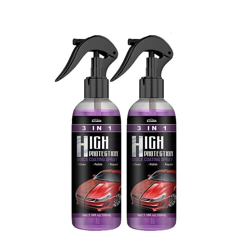 3 in 1 High Protection Quick Car Coat Ceramic Coating Spray Hydrophobic Car  Wax.