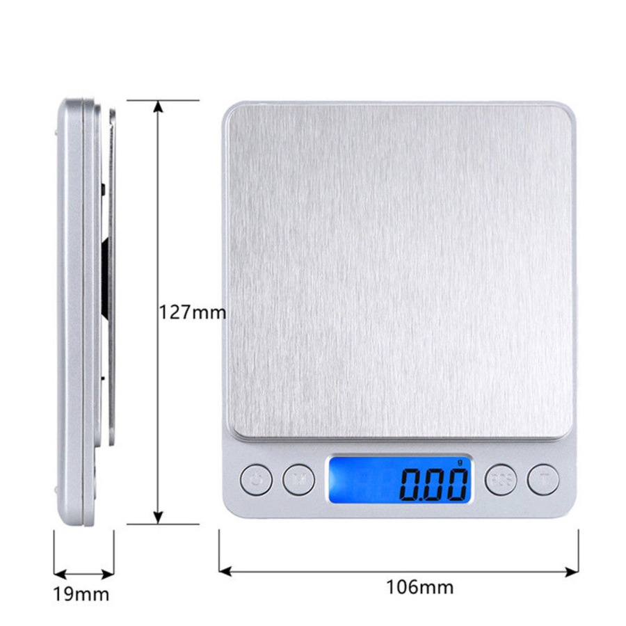 3kg/0.1g Kitchen Digital Scale LCD Electronic Balance Food Weight Postal Scales