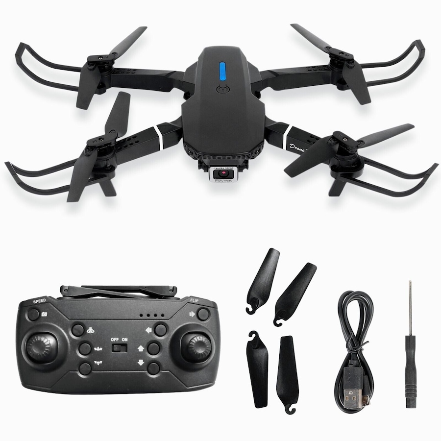 4K GPS Drone with HD Camera Drones WiFi FPV Foldable RC Quadcopter W/2Batteries