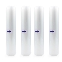4x Vacuum Food Sealer Roll Bags Saver Seal Storage Heat Commercial 18m x 28cm