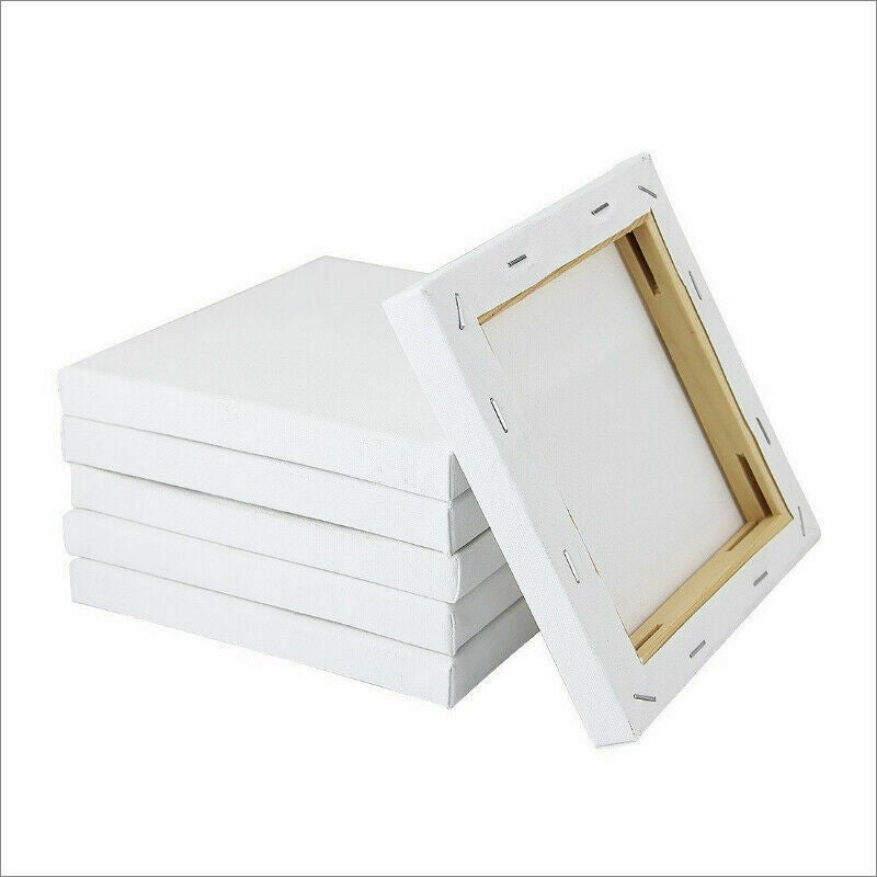 Buy 5x Blank Painting Canvas Artist Stretched Canvases White Art