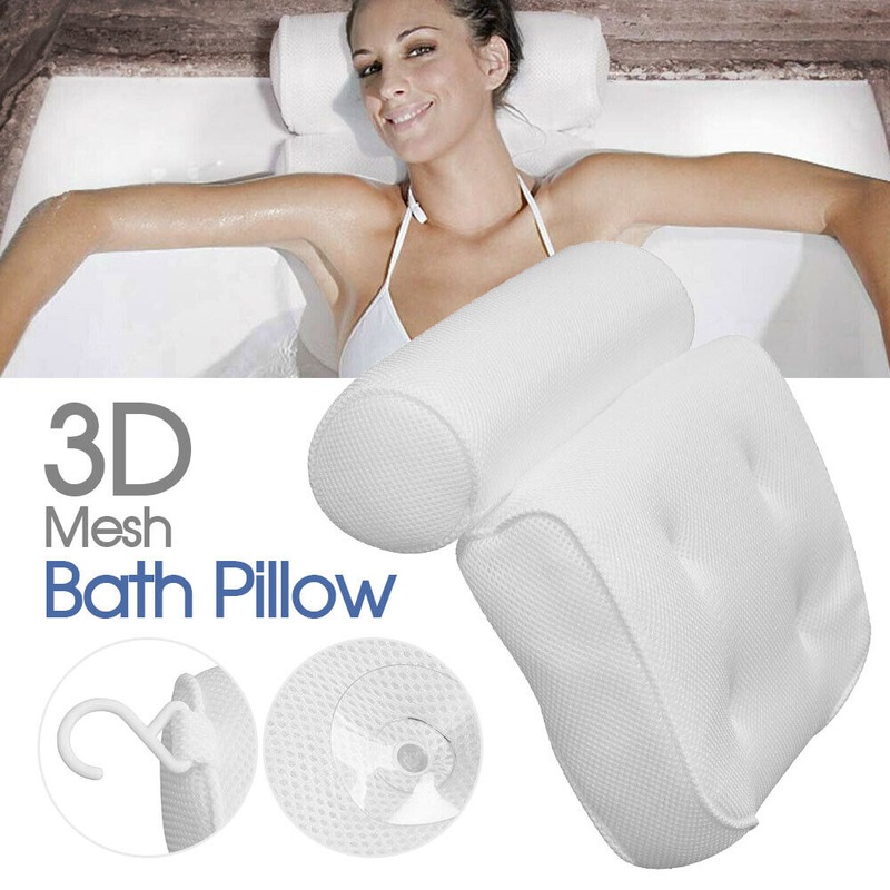 Buy 6BSpa 3D Mesh Bath Pillow Neck Back Support Bathtub Tub Cushions