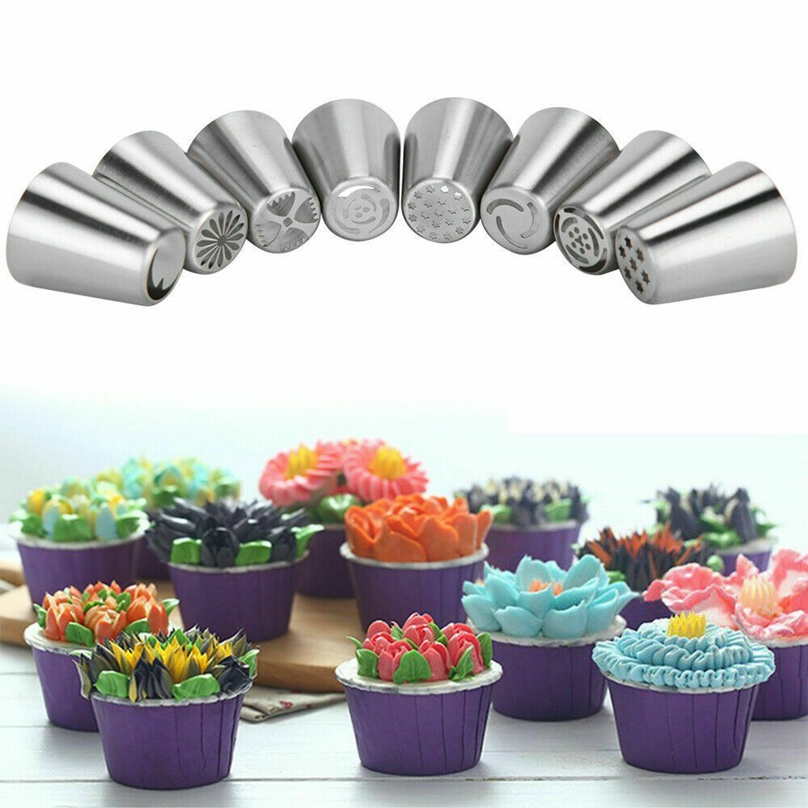 71PCS Piping Nozzles Set Cake Decorating Flower Russian Icing Tips Pastry Tools