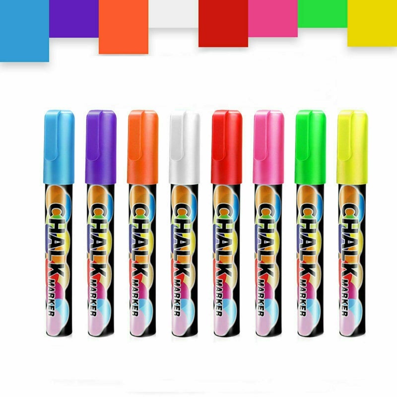 Wholesale Fluorescent Liquid Chalk Marker Set For LED Writing