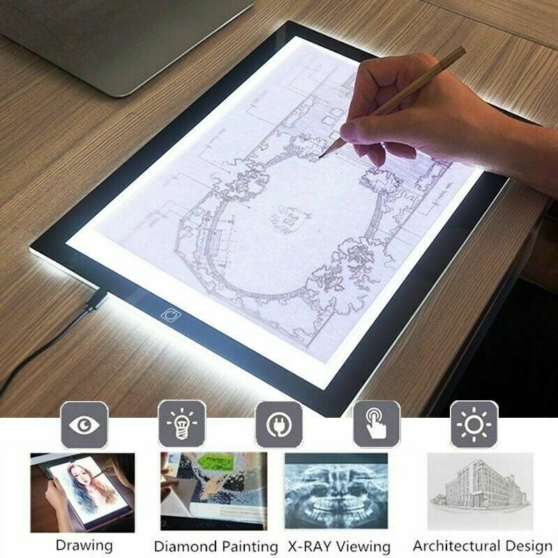 A4 LED Light Box For Tracing, Elice Artist Drawing Burkina Faso