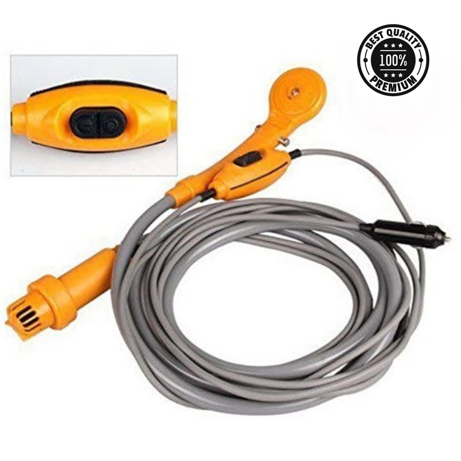 Automobile Portable Shower Set 12V Water Pump Travel Trip Camp Boat Car Caravan