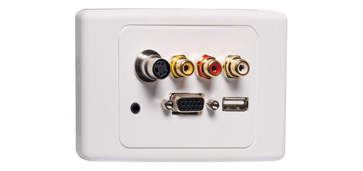 Buy AV / USB Screw Connection Clipsal 2000 Wallplate - MyDeal Australia
