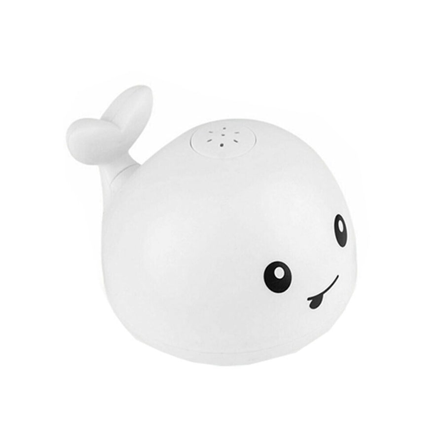 Baby Bath Toys Whale Automatic Spray Water Bath Toy with LED Light White