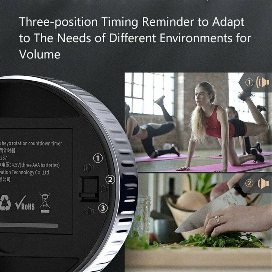 Baseus Magnetic Countdown Pro Alarm Clock Kitchen Timer Cooking Stopwatch 99min