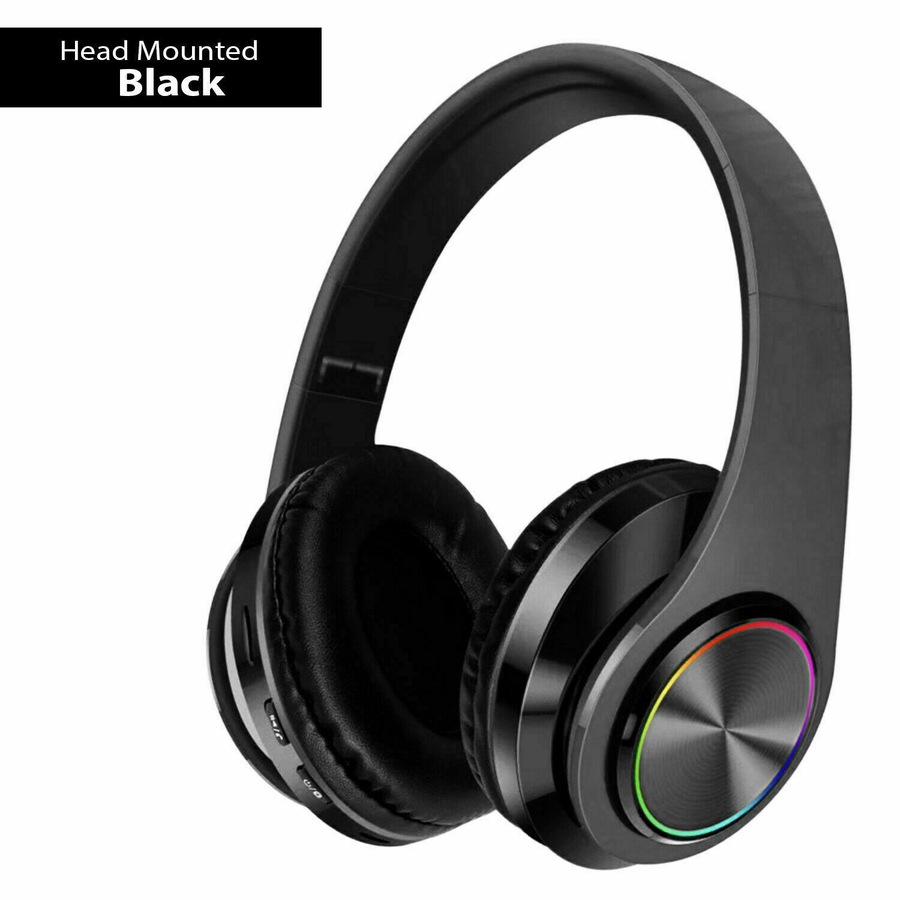 Bluetooth 5.0 Wireless Stereo Headphones Earphones For iPad Phone IOS Android