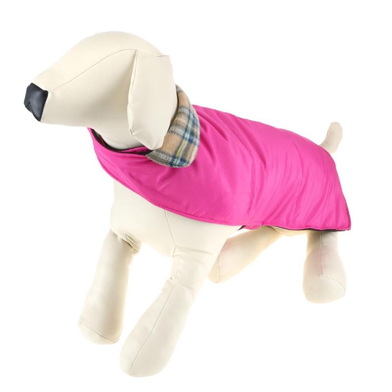 Buy Dog Jacket Puffer Snowy Series Blue/Pink/Brown 55cm (L) - MyDeal