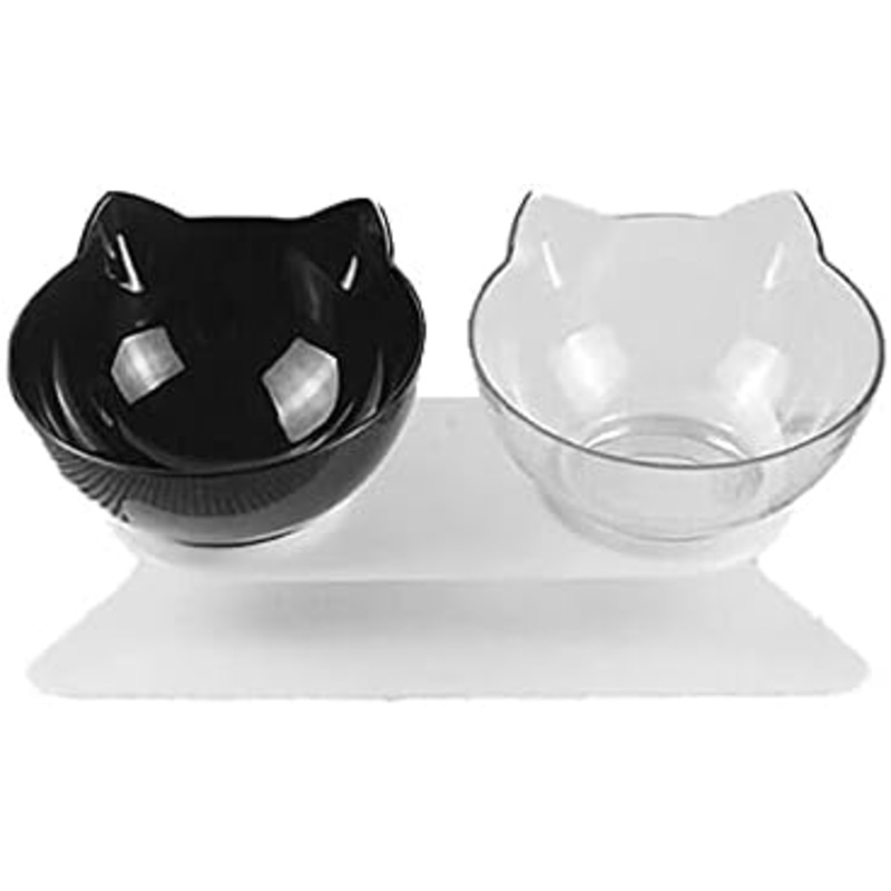 Buy Double Elevated Cat Dog Pet Bowl Feeder Food Water Raised Lifted Stand Bowls MyDeal