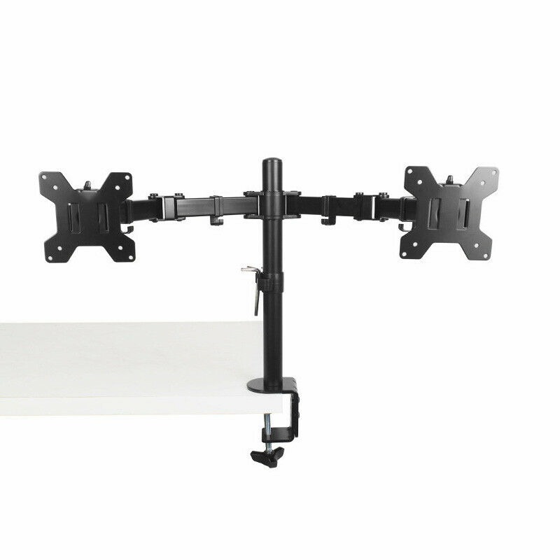 Buy Dual HD LED Desk Mount Monitor Stand 2 Arm Display Bracket LCD