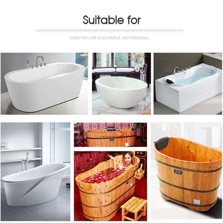 Expandable Bathtub Caddy Tray Bath Table Over Tub with Wine & Book Holder