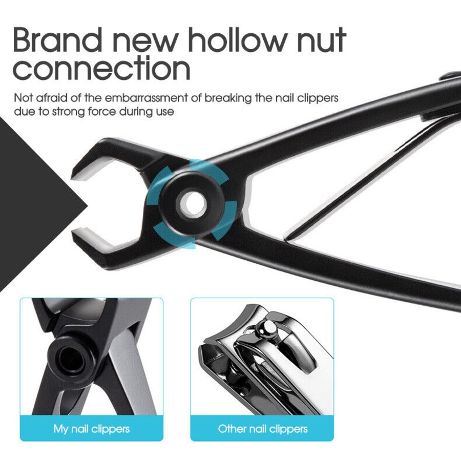 Extra Large Toe Nail Clippers Wide Jaw Opening Nail Cutter For Thick Nails