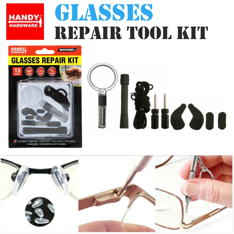Eyeglass Repair Kit in Case 13pc