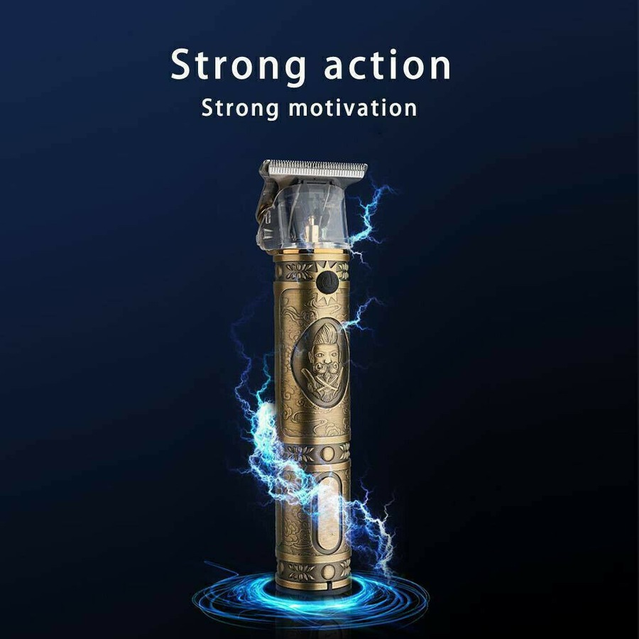 Men's USB Electric Hair Clippers Trimmer Beard Shaver Cordless Groomer Kit