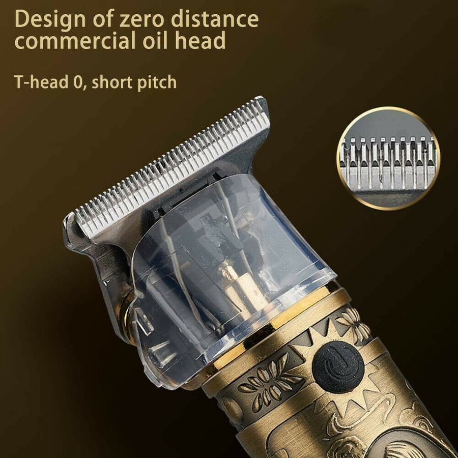 Men's USB Electric Hair Clippers Trimmer Beard Shaver Cordless Groomer Kit