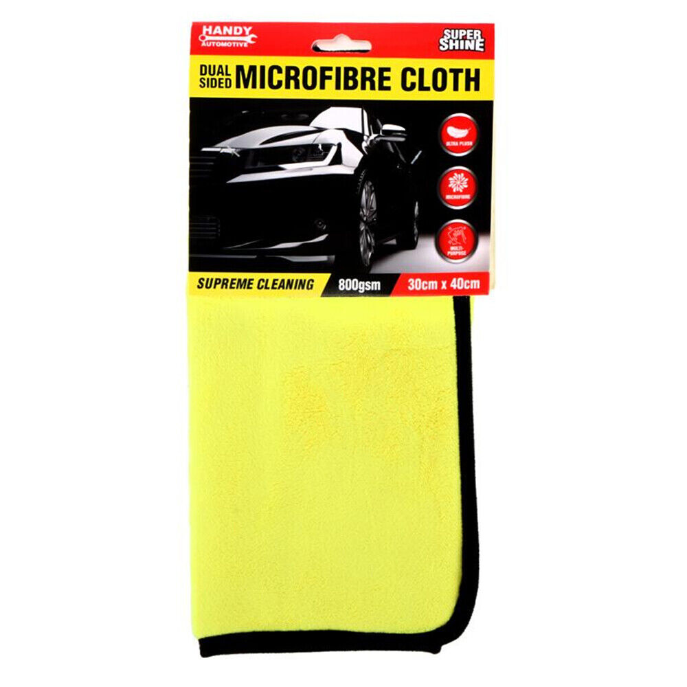 Microfibre Car Cloth Double Layer 30cm x 40cm Unbranded Australia