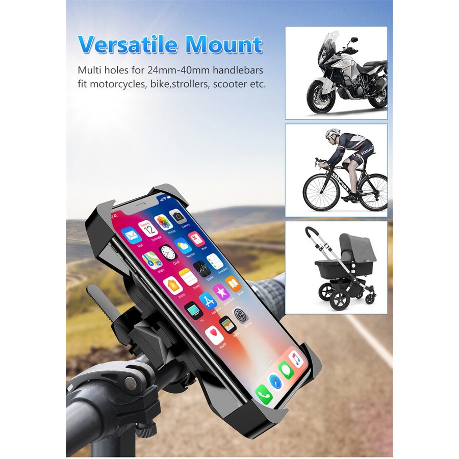 Mobile Phone Holder Bracket Handlebar GPS Mount For Motorcycle Bicycle Bike MTB