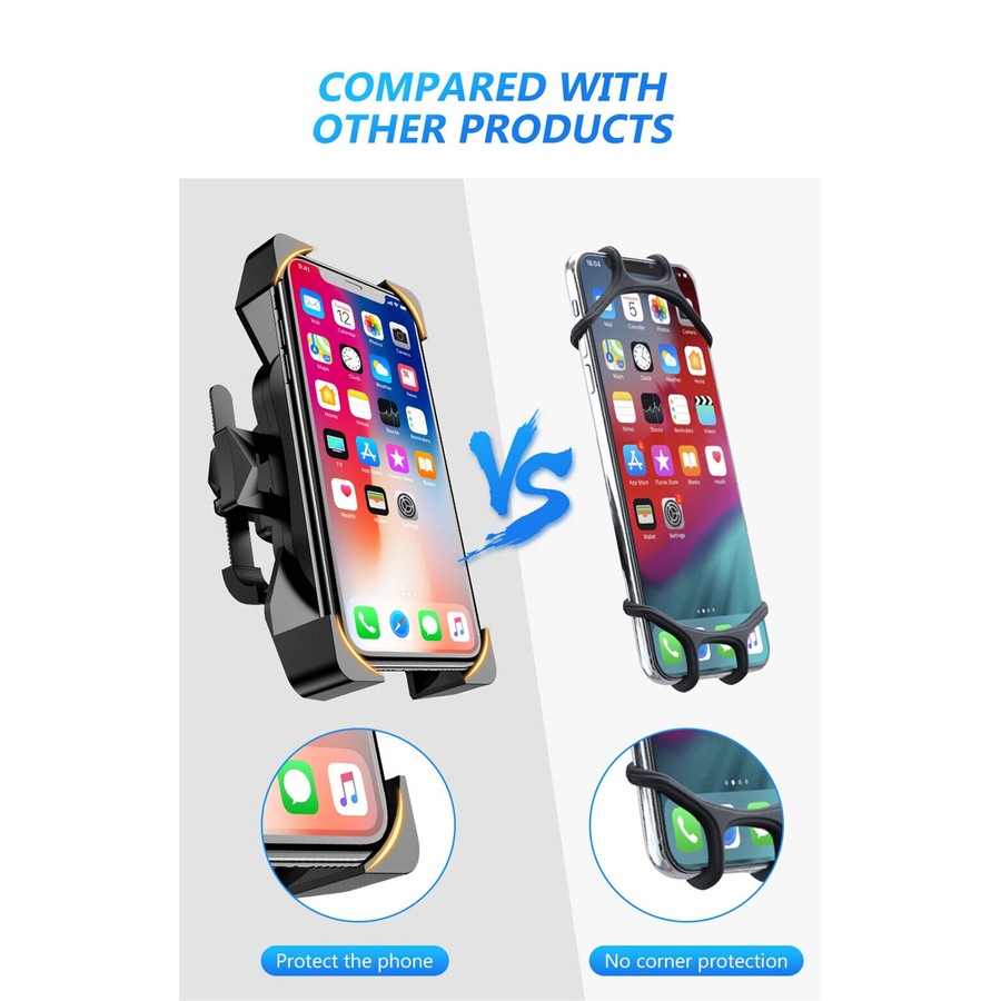 Mobile Phone Holder Bracket Handlebar GPS Mount For Motorcycle Bicycle Bike MTB