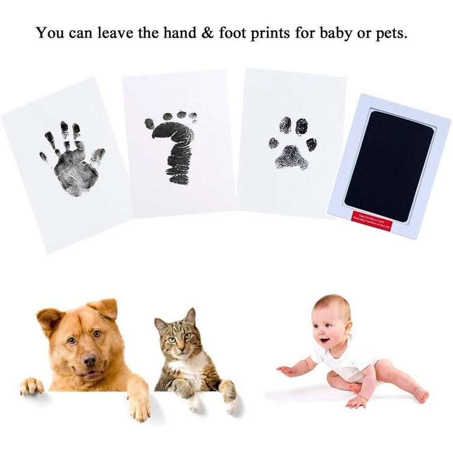 Newborn Wipe Safe Hand & Foot Print Kit Baby Inkless Christmas Gift - Child