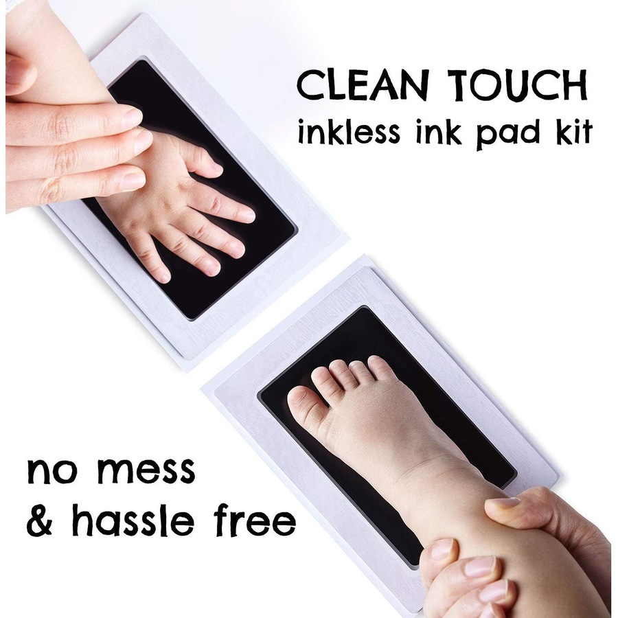 Newborn Wipe Safe Hand & Foot Print Kit Baby Inkless Christmas Gift - Child