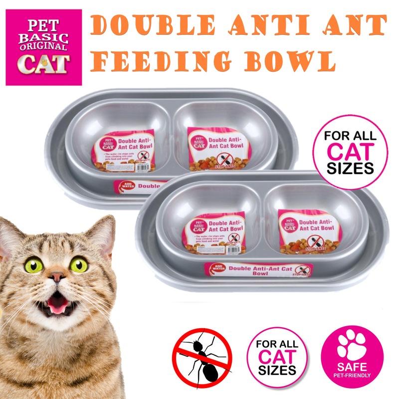 Buy Pet Basic® 1PK/2PK Cat Feeding Bowl Double Prevent Ants Anti Ant