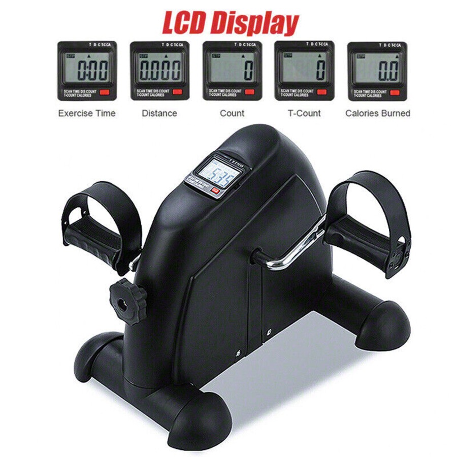 Portable Exercise Mini Bike Trainer Machine Desk Gym Pedal Cycle