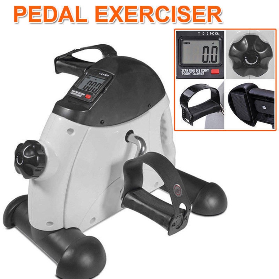 Portable Gym Fitness Workout Hand Foot Pedal Mini Exercise Bike Bicycle Cycling