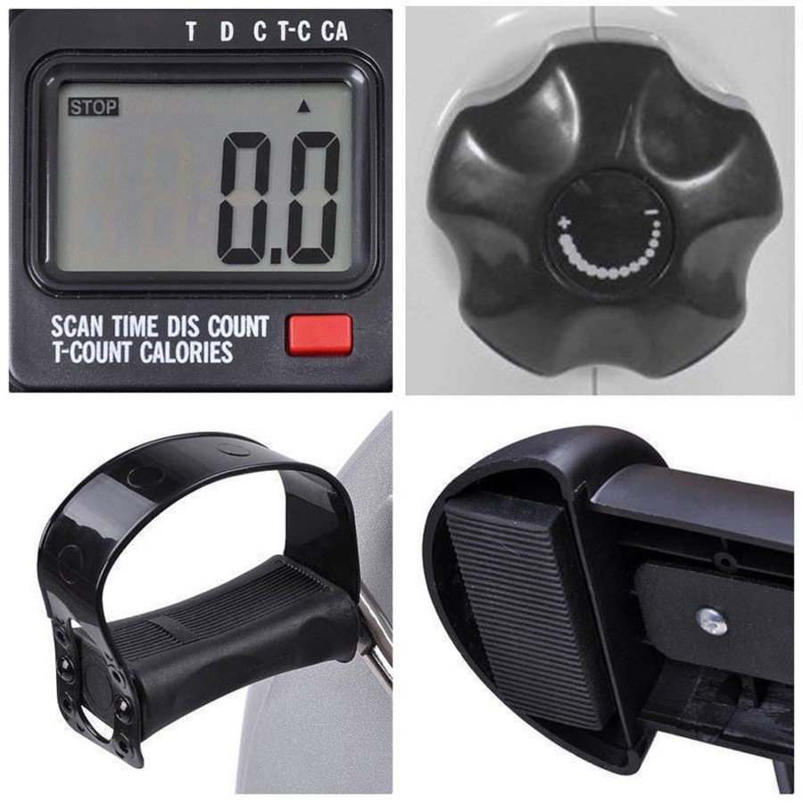 Portable Gym Fitness Workout Hand Foot Pedal Mini Exercise Bike Bicycle Cycling