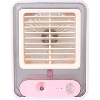 Portable Personal Air Conditioner Fan Mini Air Cooler Desk Fan USB White