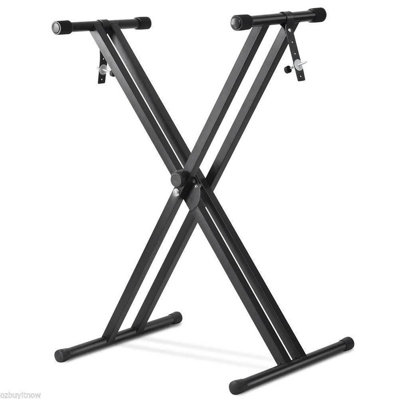 Buy Professional Adjustable X Type DoubleBraced Keyboard Stand MyDeal