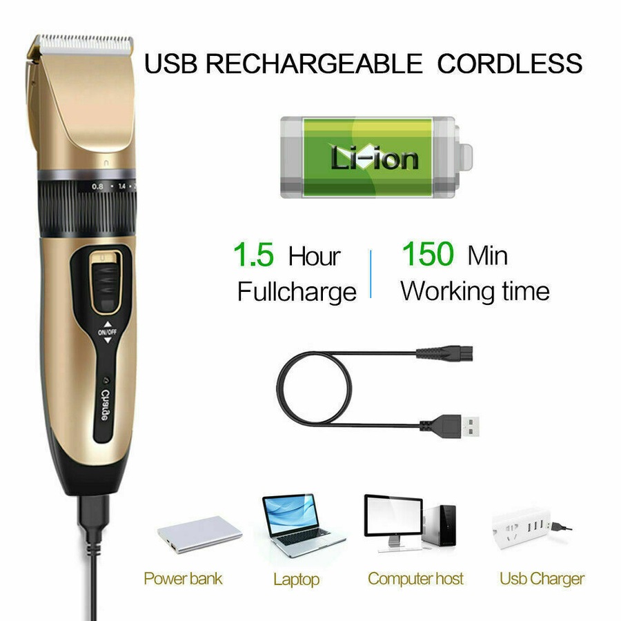 Professional Hair Clippers Men cordless hair trimmers washable Beard Trimmer 11Pc