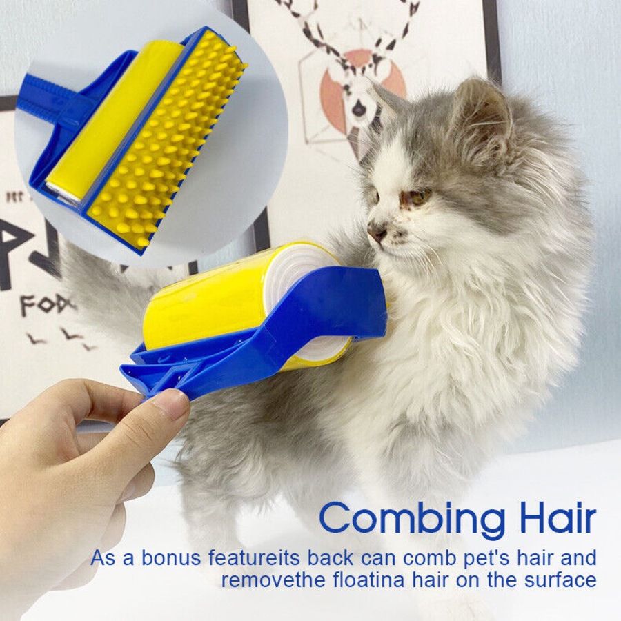 Reusable Sticky Buddy Picker Cleaner Lint Roller Pet Hair Remover Brush Tools