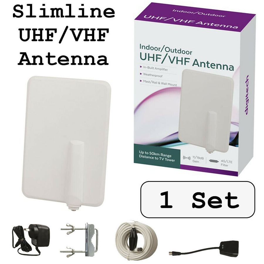 Slimline Indoor/Outdoor UHF/VHF Antenna